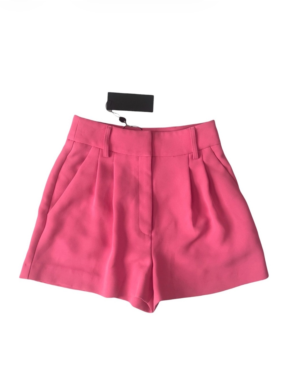 Gianni Bini Bright Pink High-Waist Pleated Shorts